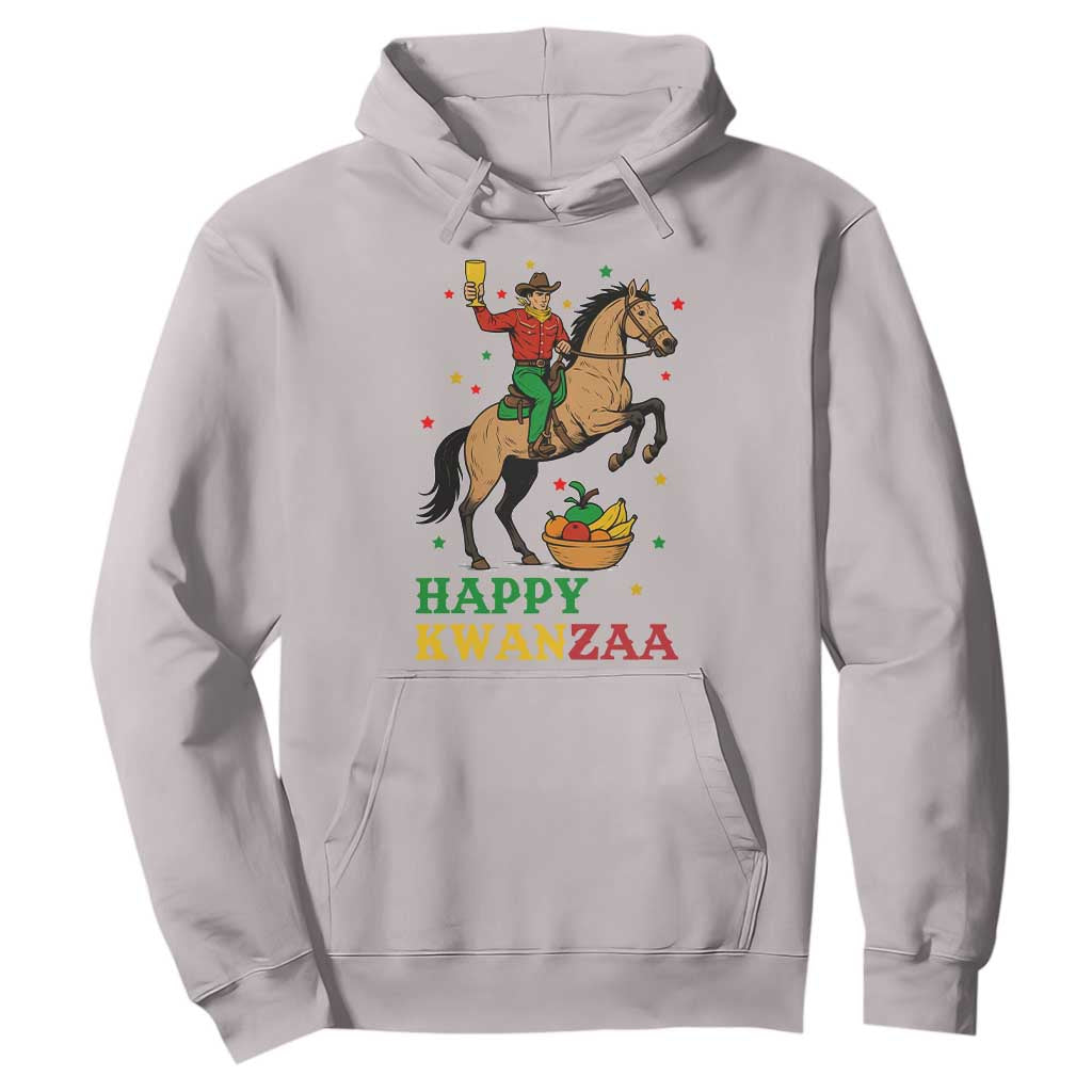 Happy Kwanzaa Cowboy Hoodie Funny African Holiday Gift TS12 Ice Gray Print Your Wear