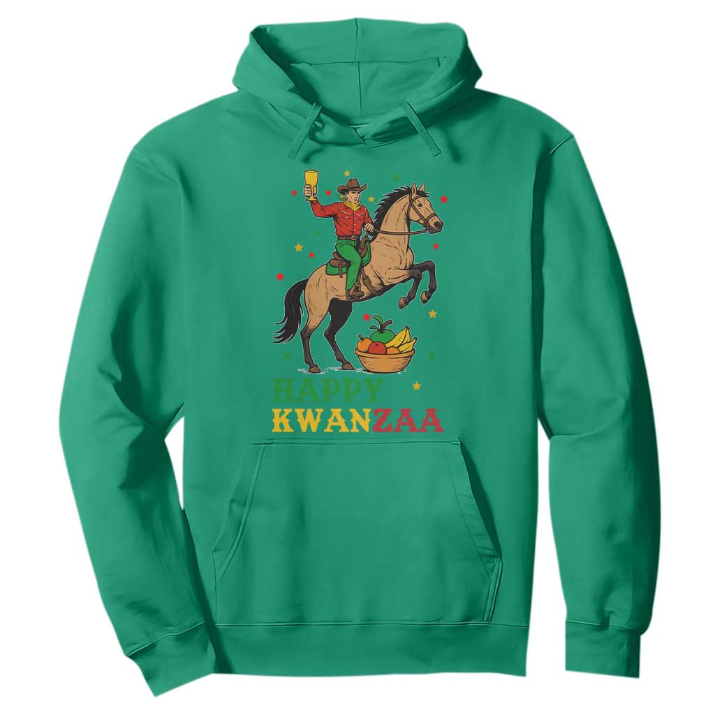 Happy Kwanzaa Cowboy Hoodie Funny African Holiday Gift - Print Your Wear