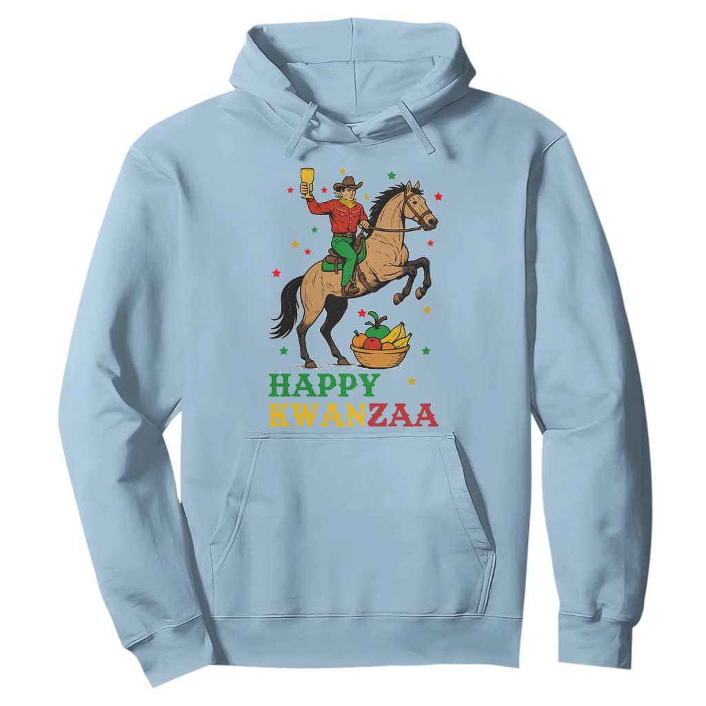 Happy Kwanzaa Cowboy Hoodie Funny African Holiday Gift - Print Your Wear