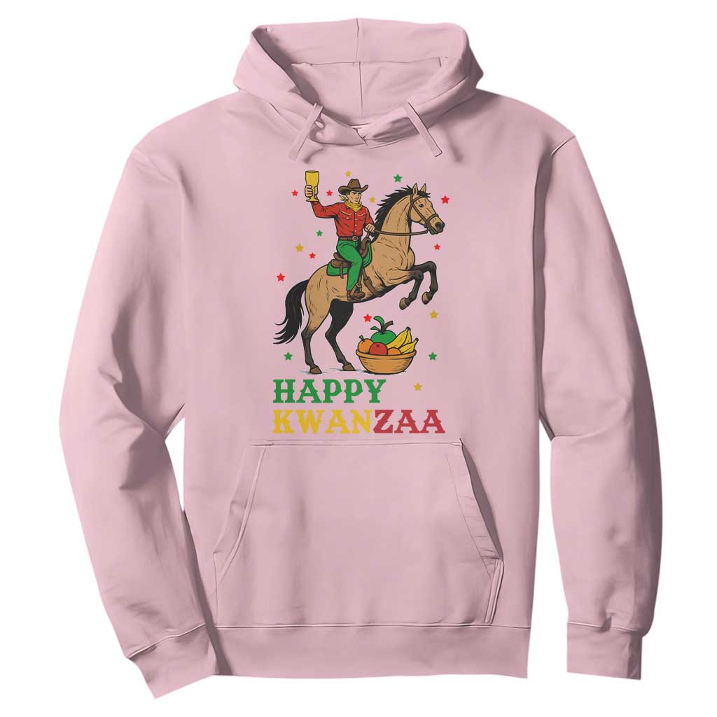 Happy Kwanzaa Cowboy Hoodie Funny African Holiday Gift TS12 Light Pink Print Your Wear