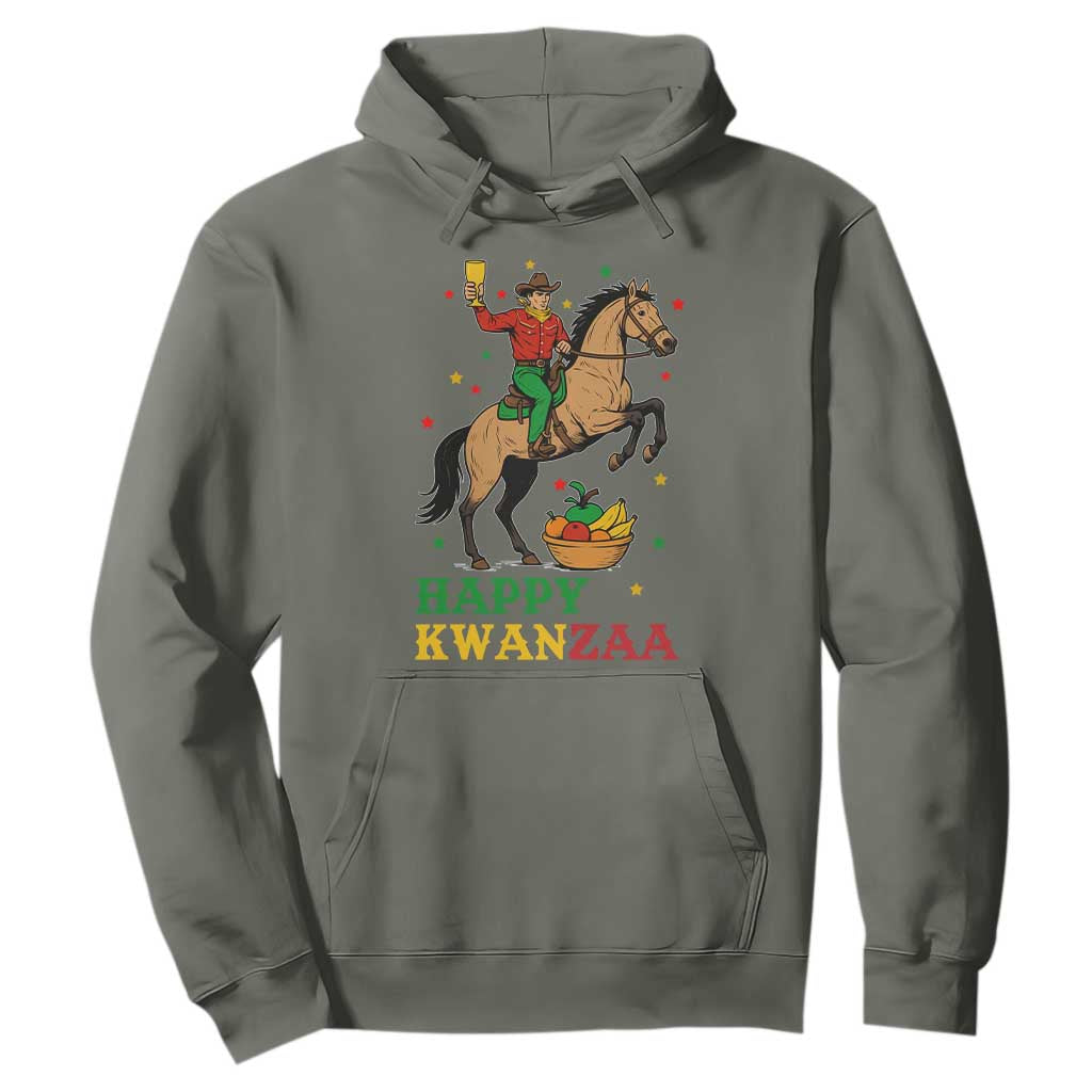 Happy Kwanzaa Cowboy Hoodie Funny African Holiday Gift - Print Your Wear