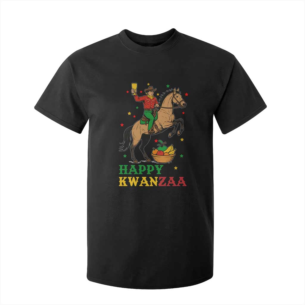 Happy Kwanzaa Cowboy T Shirt For Kid Funny African Holiday Gift - Print Your Wear