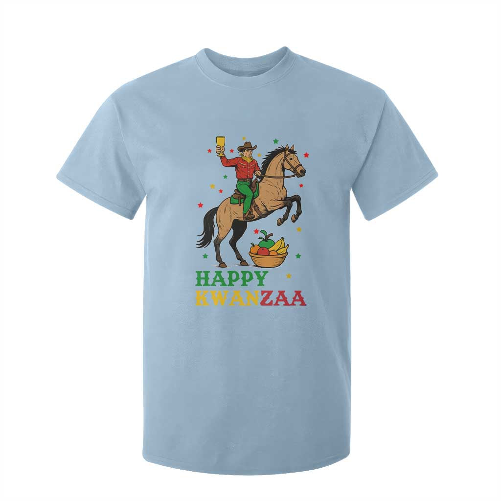 Happy Kwanzaa Cowboy T Shirt For Kid Funny African Holiday Gift TS12 Light Blue Print Your Wear