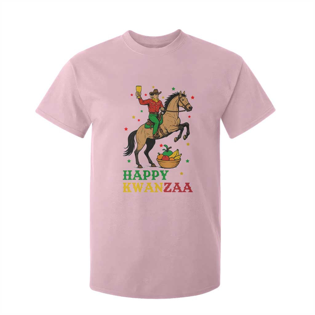 Happy Kwanzaa Cowboy T Shirt For Kid Funny African Holiday Gift TS12 Light Pink Print Your Wear