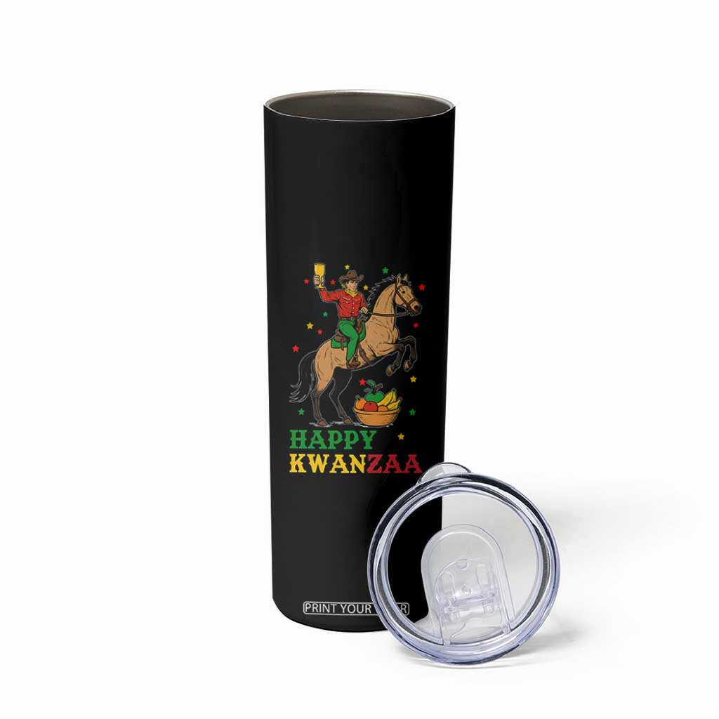 Happy Kwanzaa Cowboy Skinny Tumbler Funny African Holiday Gift TS12 Print Your Wear