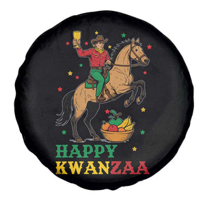 Happy Kwanzaa Cowboy Spare Tire Cover Funny African Holiday Gift - Print Your Wear