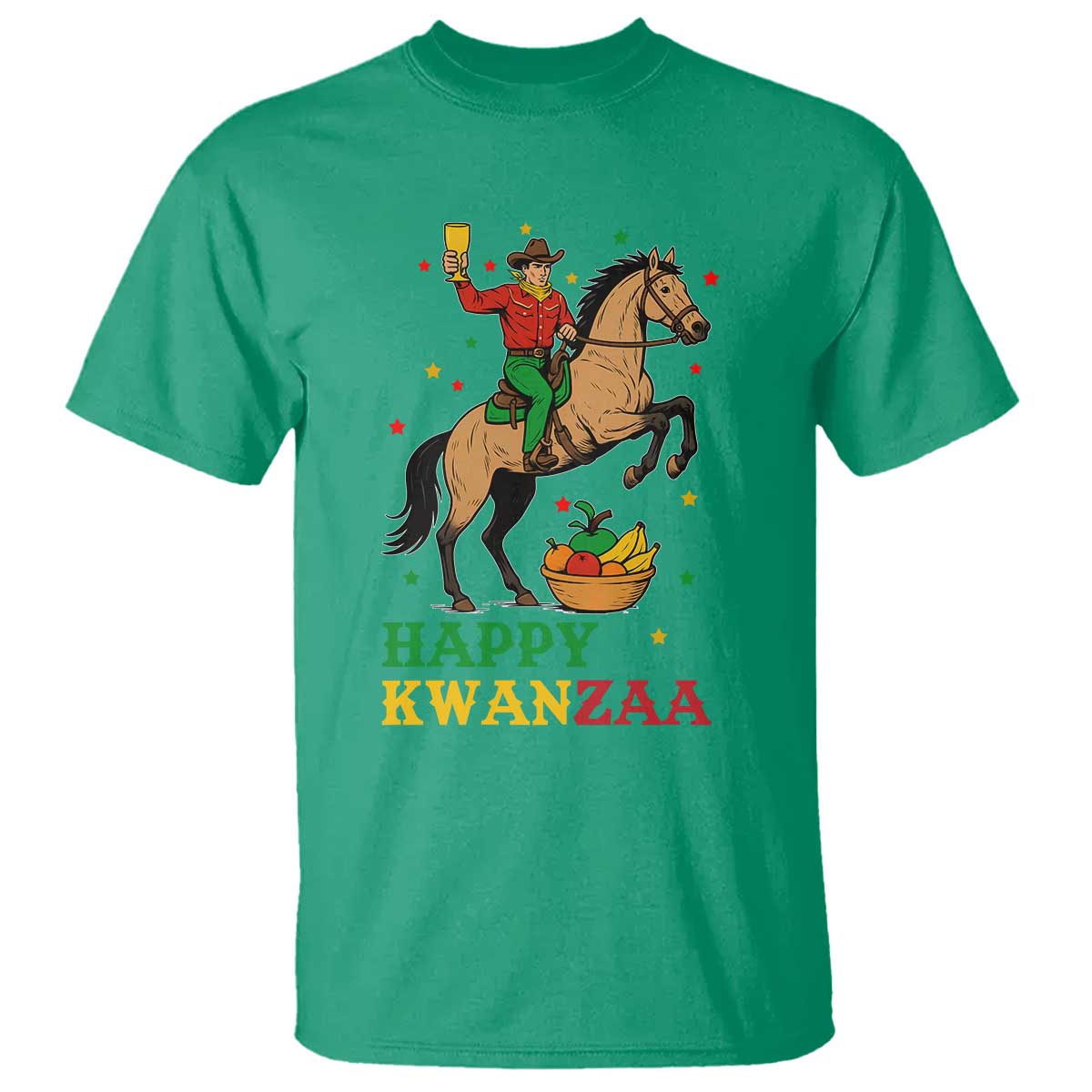 Happy Kwanzaa Cowboy T Shirt Funny African Holiday Gift - Print Your Wear