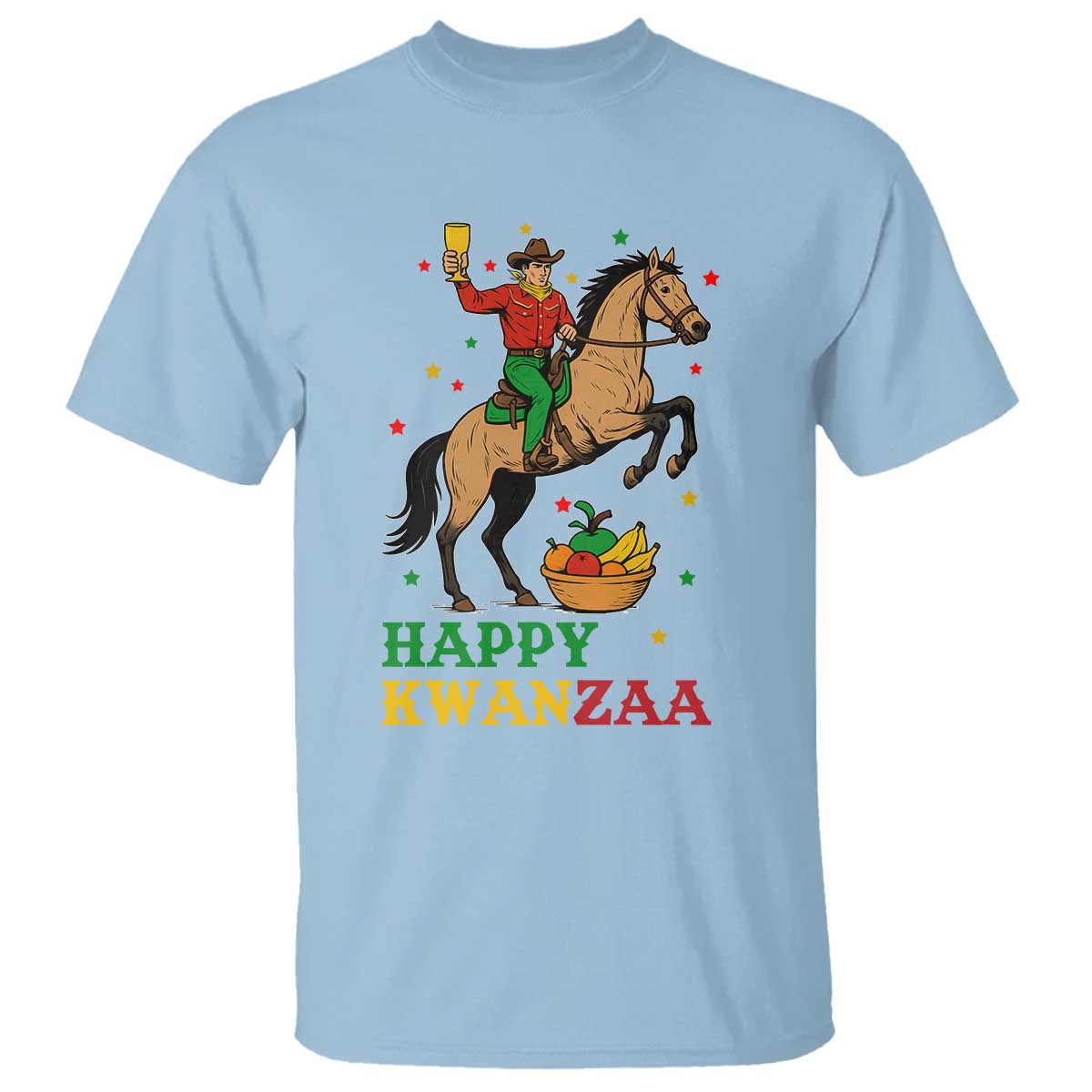 Happy Kwanzaa Cowboy T Shirt Funny African Holiday Gift - Print Your Wear