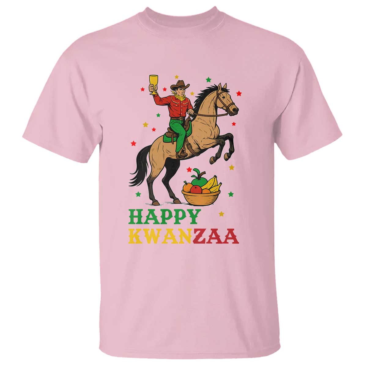 Happy Kwanzaa Cowboy T Shirt Funny African Holiday Gift - Print Your Wear