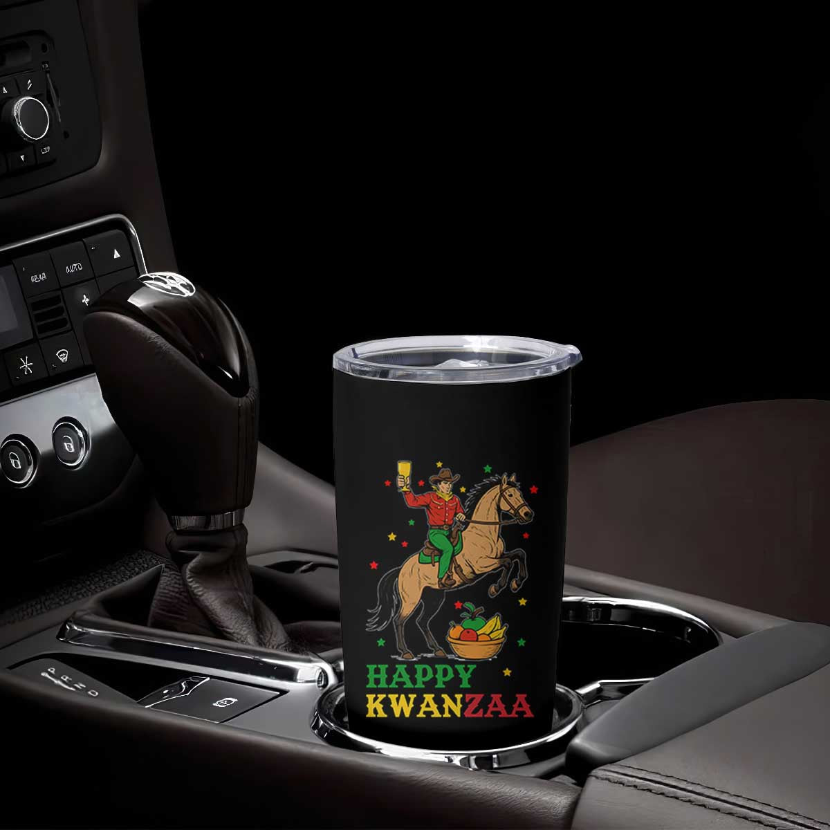 Happy Kwanzaa Cowboy Tumbler Cup Funny African Holiday Gift - Print Your Wear