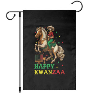 Happy Kwanzaa Cowgirl Garden Flag Funny African American Festival Gift - Print Your Wear
