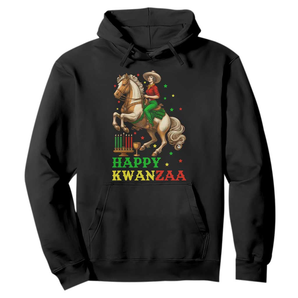 Happy Kwanzaa Cowgirl Hoodie Funny African American Festival Gift TS12 Black Print Your Wear
