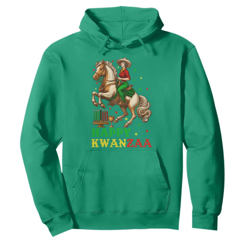 Happy Kwanzaa Cowgirl Hoodie Funny African American Festival Gift - Print Your Wear