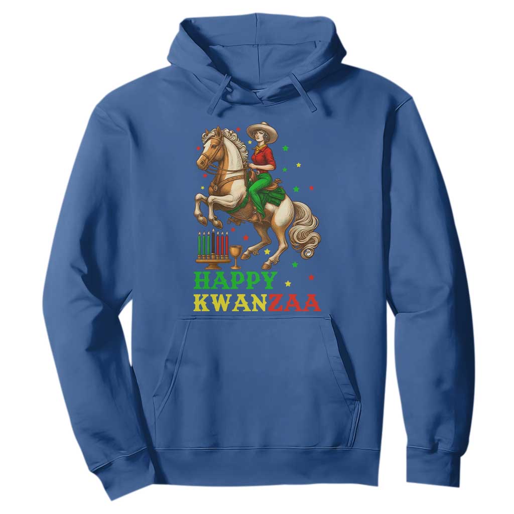 Happy Kwanzaa Cowgirl Hoodie Funny African American Festival Gift TS12 Royal Blue Print Your Wear