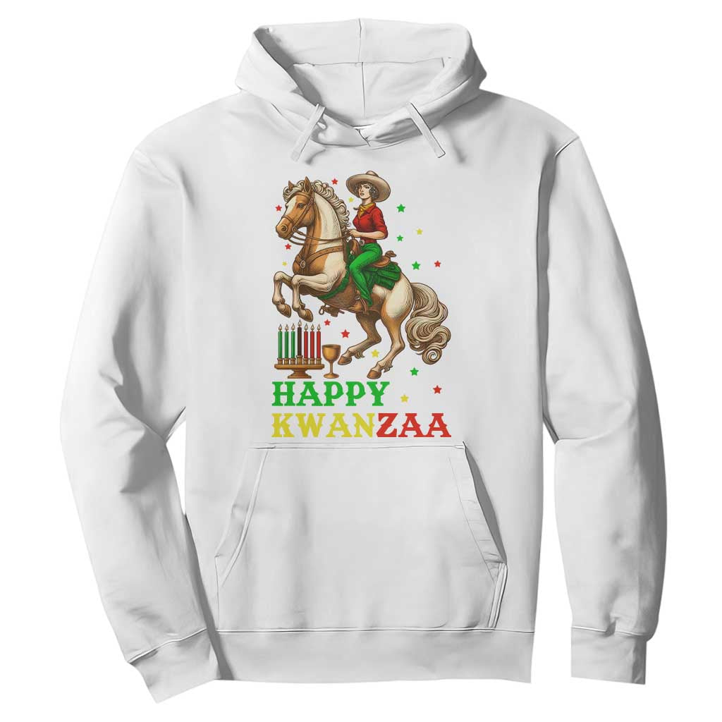 Happy Kwanzaa Cowgirl Hoodie Funny African American Festival Gift - Print Your Wear