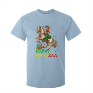 Happy Kwanzaa Cowgirl T Shirt For Kid Funny African American Festival Gift TS12 Light Blue Print Your Wear
