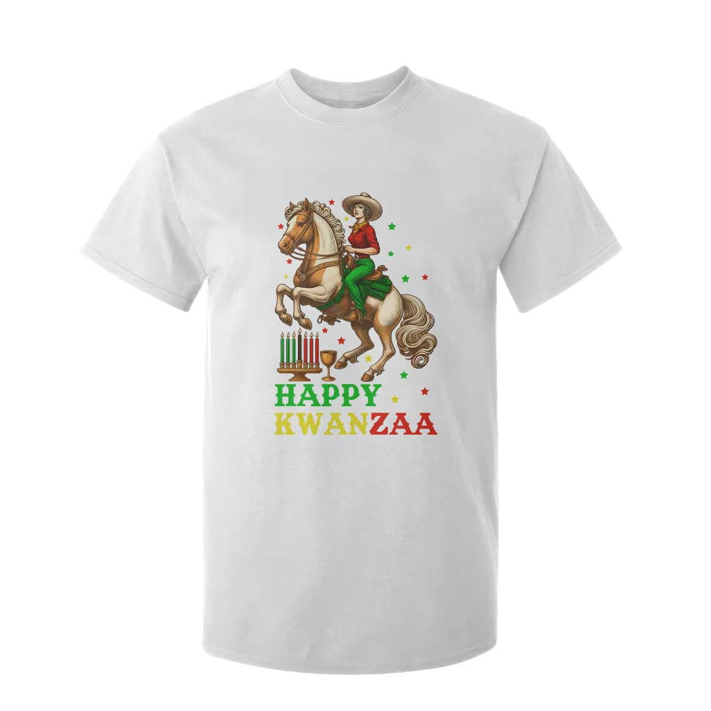 Happy Kwanzaa Cowgirl T Shirt For Kid Funny African American Festival Gift - Print Your Wear