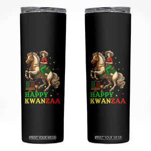 Happy Kwanzaa Cowgirl Skinny Tumbler Funny African American Festival Gift - Print Your Wear