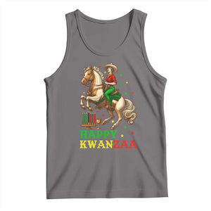 Happy Kwanzaa Cowgirl Tank Top Funny African American Festival Gift - Print Your Wear