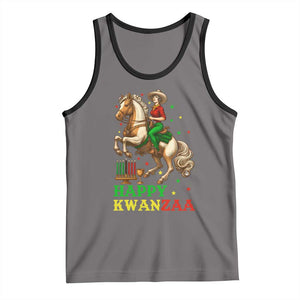 Happy Kwanzaa Cowgirl Tank Top Funny African American Festival Gift - Print Your Wear