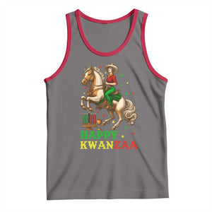 Happy Kwanzaa Cowgirl Tank Top Funny African American Festival Gift - Print Your Wear