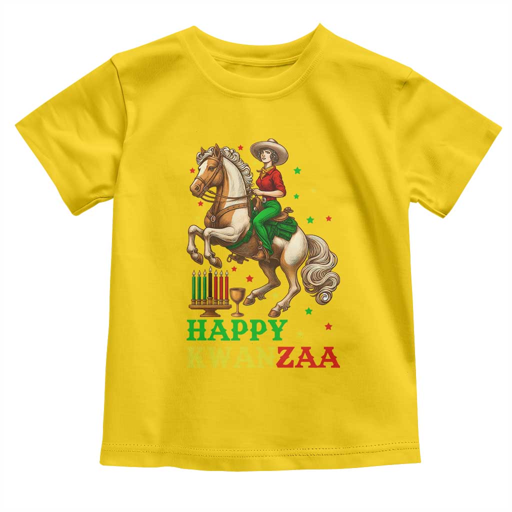 Happy Kwanzaa Cowgirl Toddler T Shirt Funny African American Festival Gift TS12 Daisy Print Your Wear