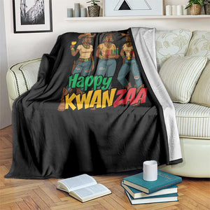 Happy Kwanzaa Cowgirl Throw Blanket Festival Of Lights African Heritage Gift - Print Your Wear