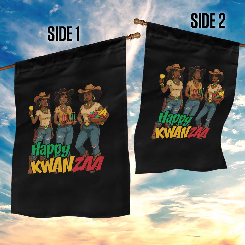 Happy Kwanzaa Cowgirl Garden Flag Festival Of Lights African Heritage Gift TS12 Print Your Wear