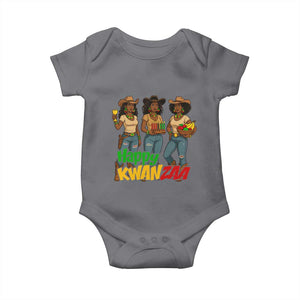 Happy Kwanzaa Cowgirl Baby Onesie Festival Of Lights African Heritage Gift TS12 Charcoal Print Your Wear