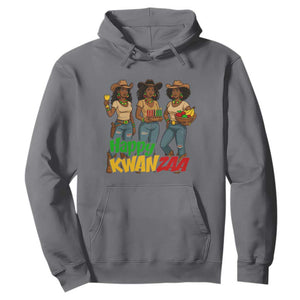 Happy Kwanzaa Cowgirl Hoodie Festival Of Lights African Heritage Gift TS12 Charcoal Print Your Wear