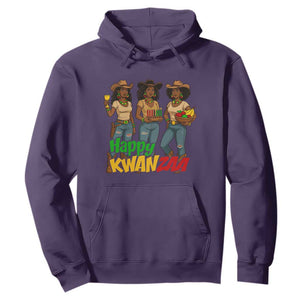 Happy Kwanzaa Cowgirl Hoodie Festival Of Lights African Heritage Gift TS12 Purple Print Your Wear
