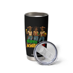 Happy Kwanzaa Cowgirl Tumbler Cup Festival Of Lights African Heritage Gift - Print Your Wear