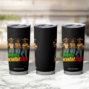 Happy Kwanzaa Cowgirl Tumbler Cup Festival Of Lights African Heritage Gift - Print Your Wear