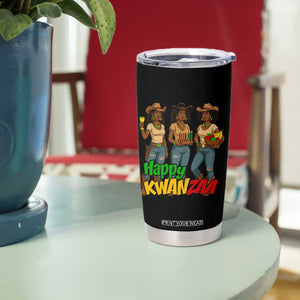 Happy Kwanzaa Cowgirl Tumbler Cup Festival Of Lights African Heritage Gift - Print Your Wear