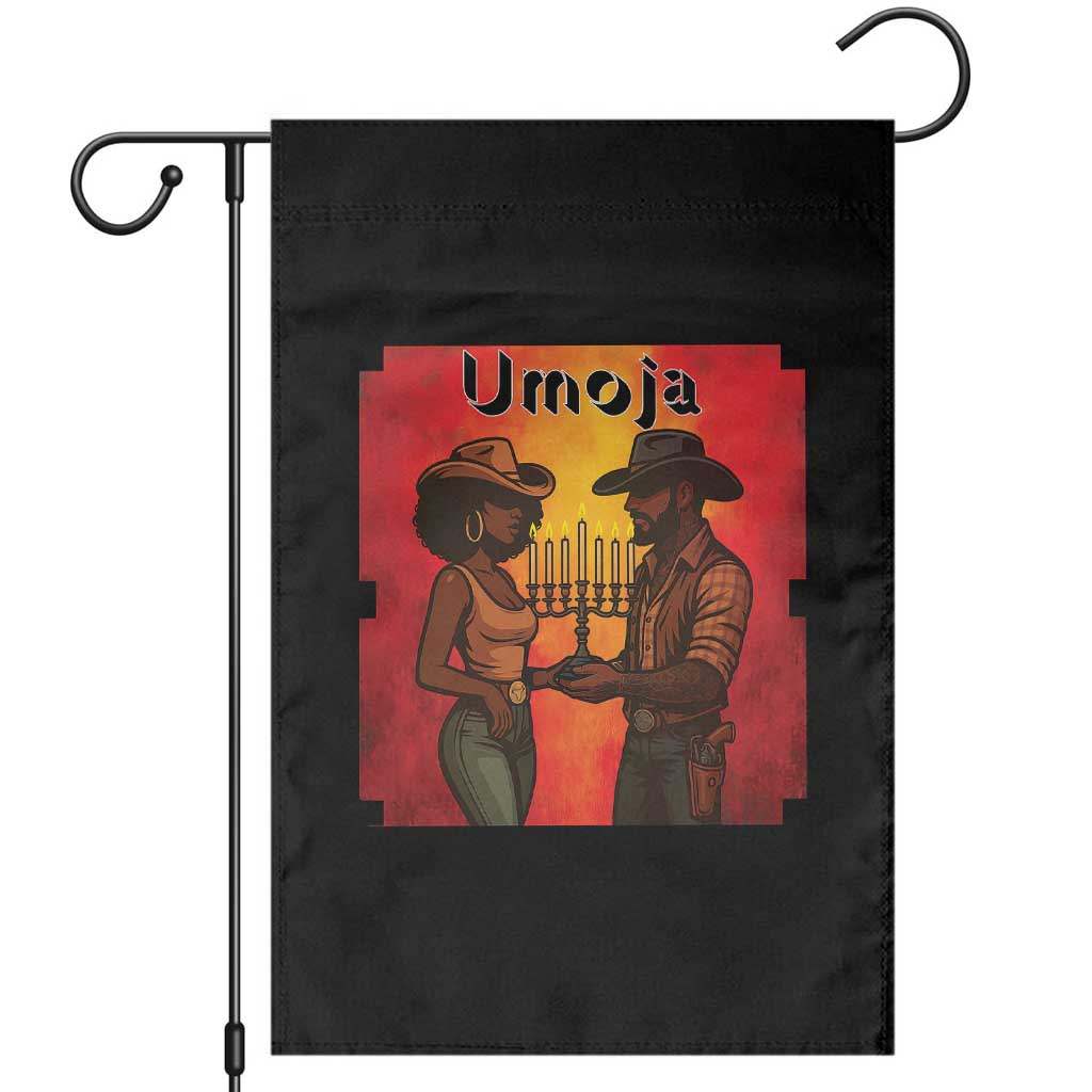 Kwanzaa Umoja Togetherness Garden Flag Cowboy Cowgirl African Heritage Gift TS12 Black Print Your Wear