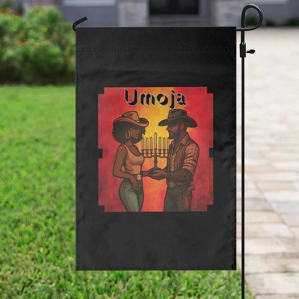 Kwanzaa Umoja Togetherness Garden Flag Cowboy Cowgirl African Heritage Gift - Print Your Wear
