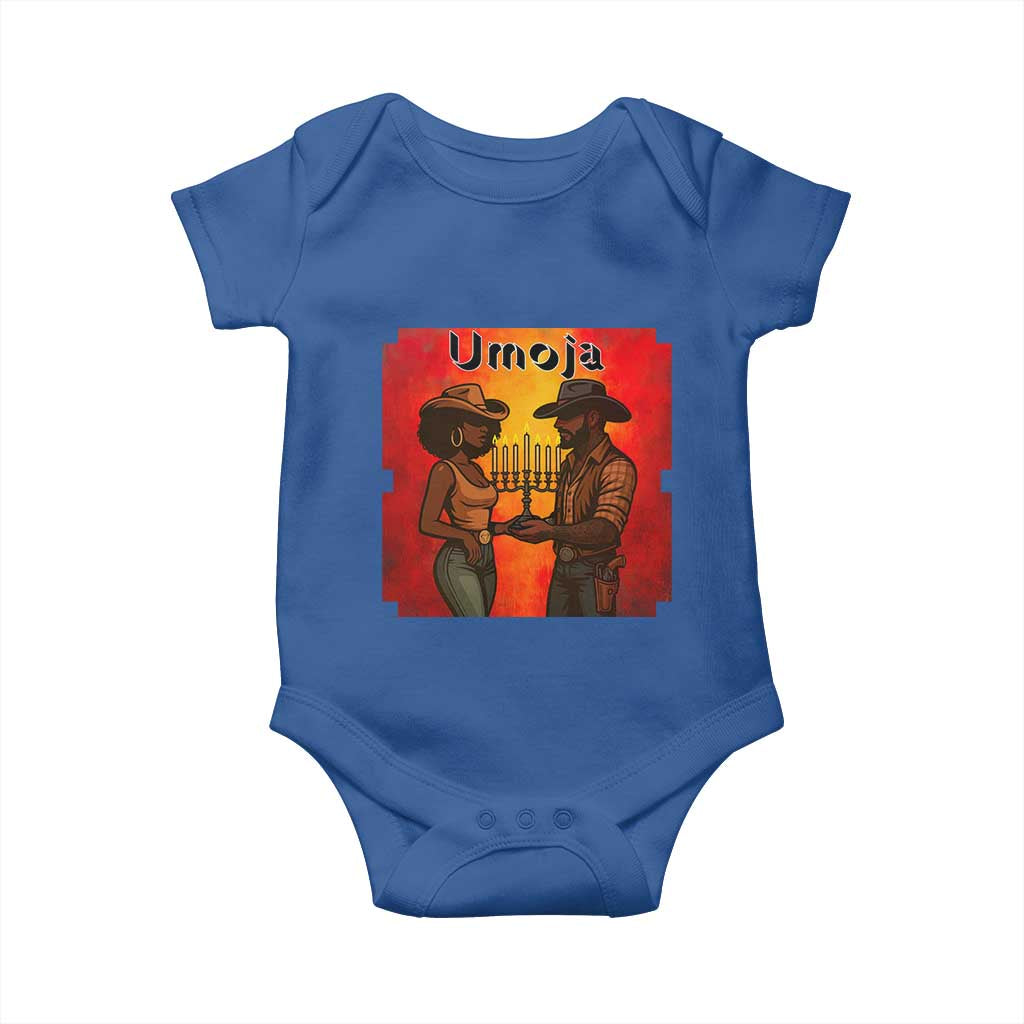 Kwanzaa Umoja Togetherness Baby Onesie Cowboy Cowgirl African Heritage Gift TS12 Royal Blue Print Your Wear