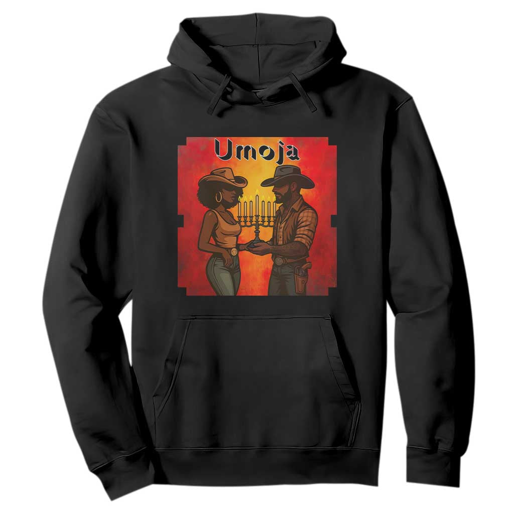Kwanzaa Umoja Togetherness Hoodie Cowboy Cowgirl African Heritage Gift TS12 Black Print Your Wear