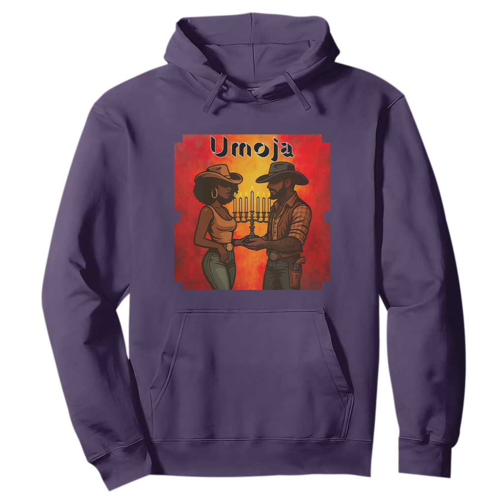 Kwanzaa Umoja Togetherness Hoodie Cowboy Cowgirl African Heritage Gift TS12 Purple Print Your Wear