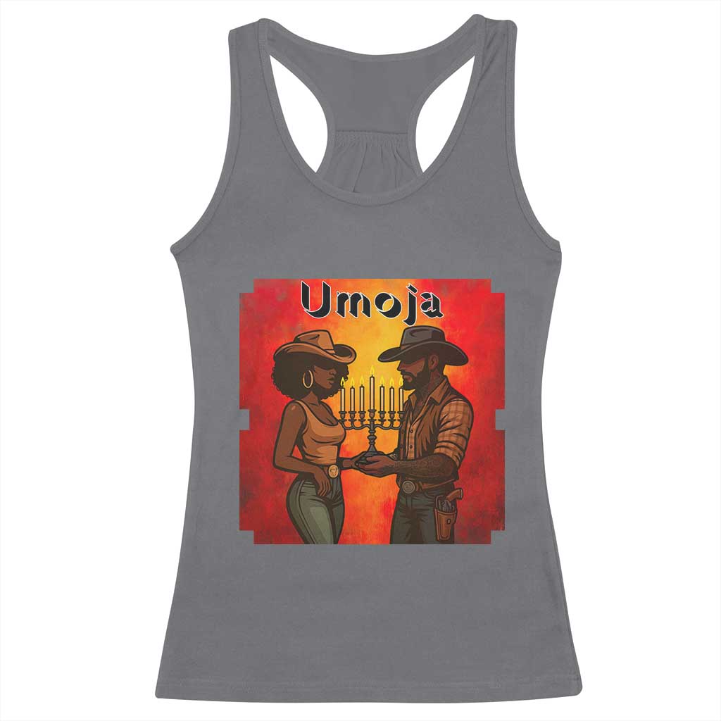 Kwanzaa Umoja Togetherness Racerback Tank Top Cowboy Cowgirl African Heritage Gift TS12 Charcoal Print Your Wear