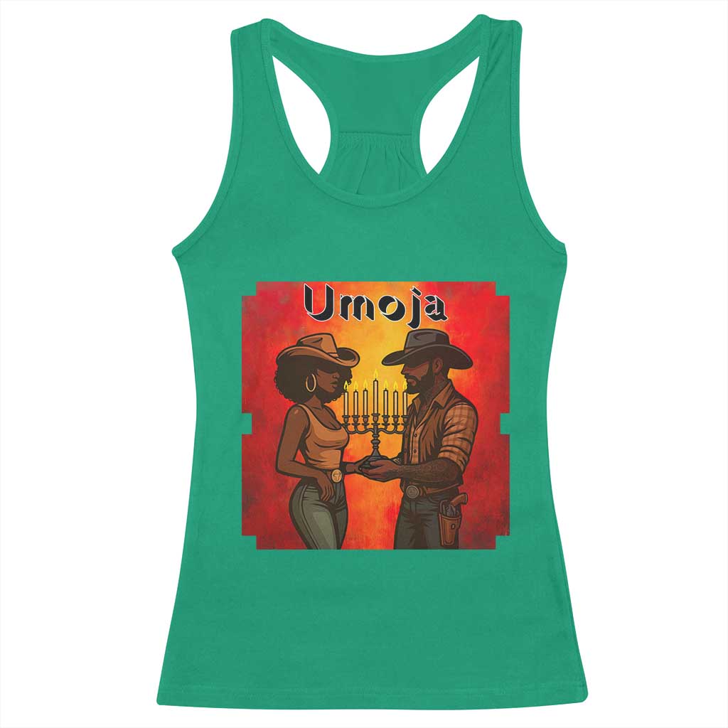 Kwanzaa Umoja Togetherness Racerback Tank Top Cowboy Cowgirl African Heritage Gift - Print Your Wear
