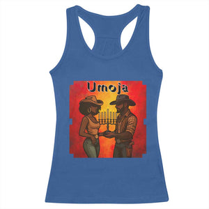 Kwanzaa Umoja Togetherness Racerback Tank Top Cowboy Cowgirl African Heritage Gift TS12 Royal Blue Print Your Wear