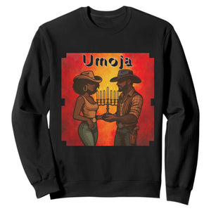 Kwanzaa Umoja Togetherness Sweatshirt Cowboy Cowgirl African Heritage Gift - Print Your Wear