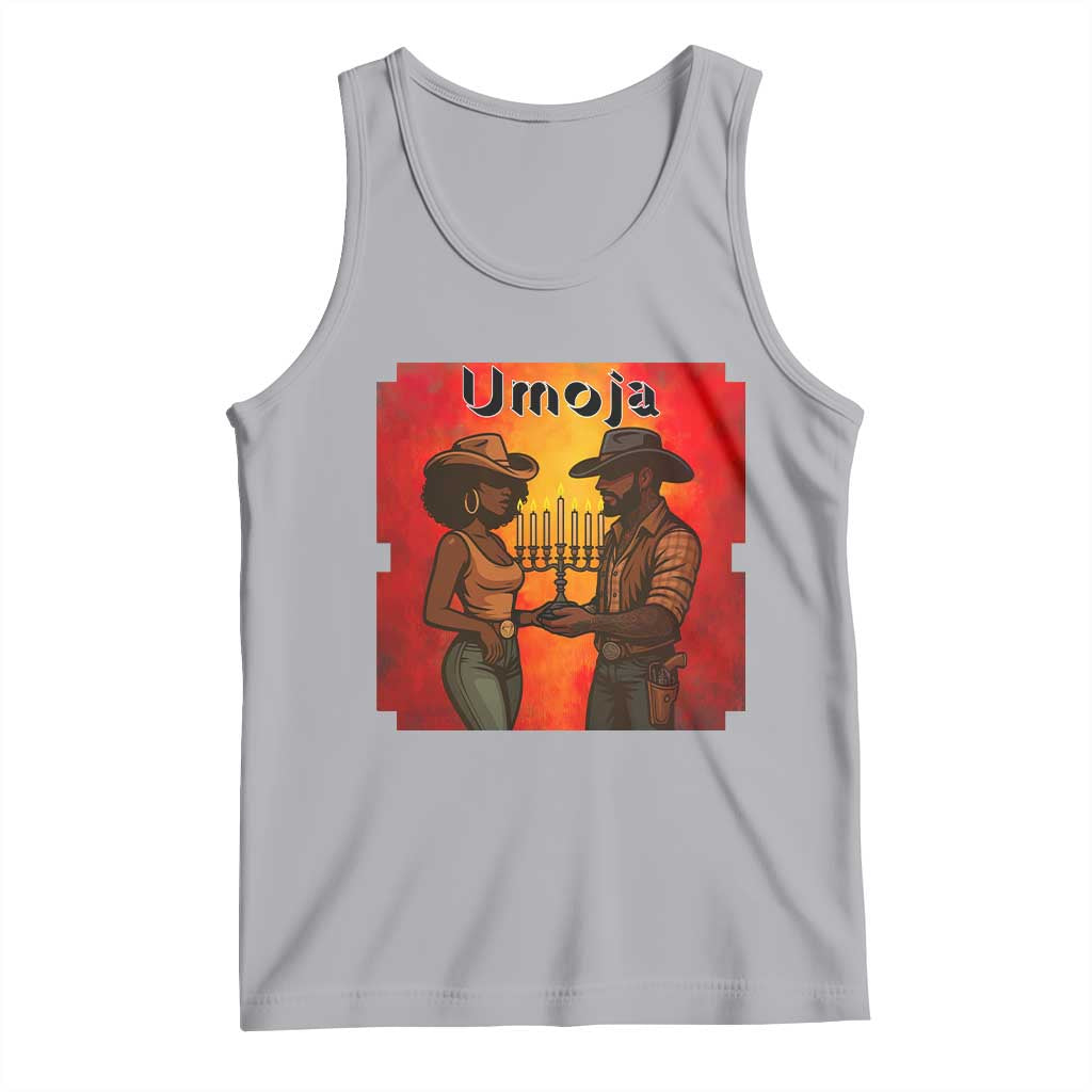 Kwanzaa Umoja Togetherness Tank Top Cowboy Cowgirl African Heritage Gift TS12 Athletic Heather Print Your Wear