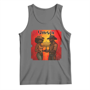 Kwanzaa Umoja Togetherness Tank Top Cowboy Cowgirl African Heritage Gift TS12 Black Heather Print Your Wear