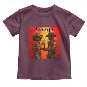 Kwanzaa Umoja Togetherness Toddler T Shirt Cowboy Cowgirl African Heritage Gift TS12 Maroon Print Your Wear