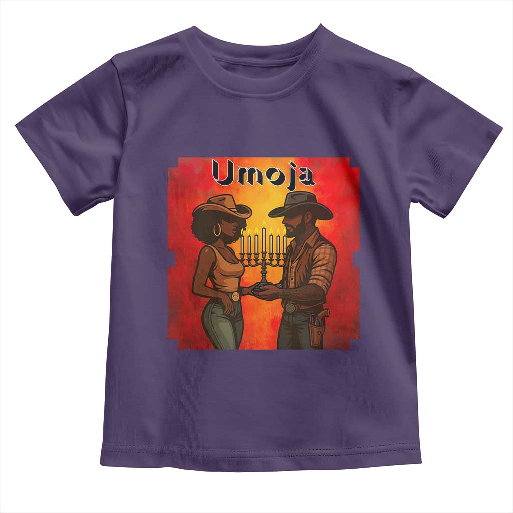 Kwanzaa Umoja Togetherness Toddler T Shirt Cowboy Cowgirl African Heritage Gift - Print Your Wear