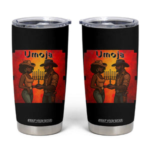 Kwanzaa Umoja Togetherness Tumbler Cup Cowboy Cowgirl African Heritage Gift TS12 Black Print Your Wear
