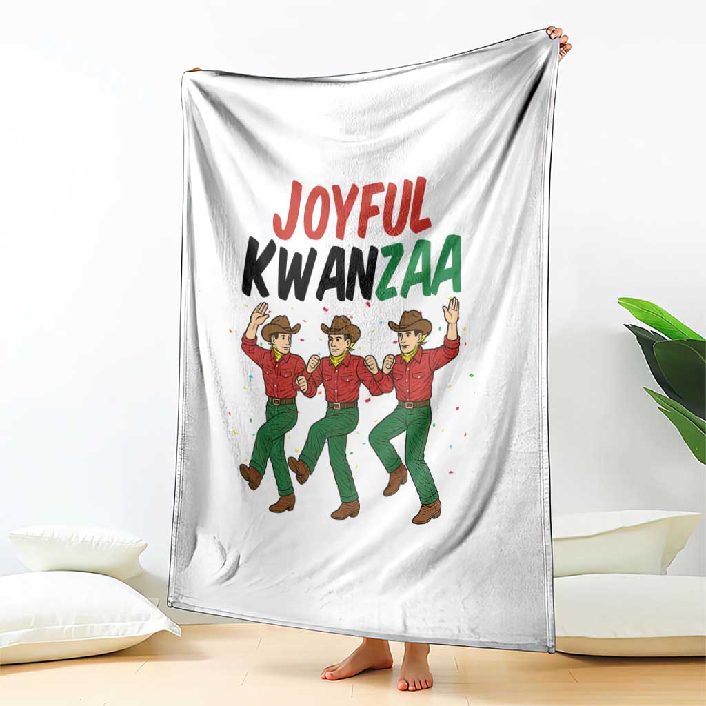Joyful Kwanzaa Cowboy Throw Blanket Festival Of Lights African Heritage Gift TS12 Print Your Wear