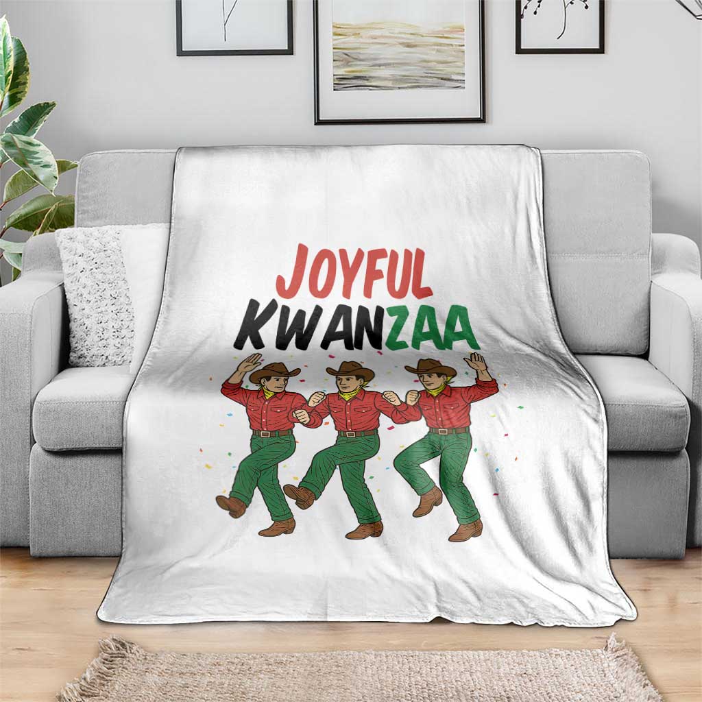 Joyful Kwanzaa Cowboy Throw Blanket Festival Of Lights African Heritage Gift TS12 Print Your Wear